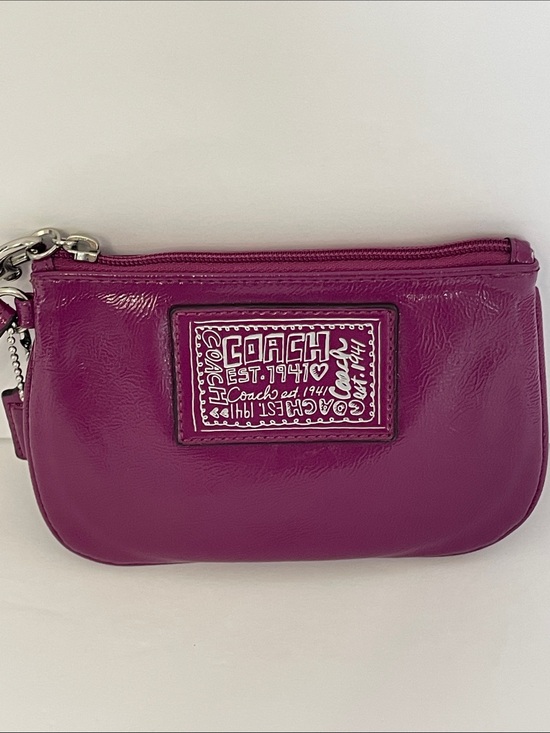 Coach Handbags - Coach Poppy Patent Leather Wristlet